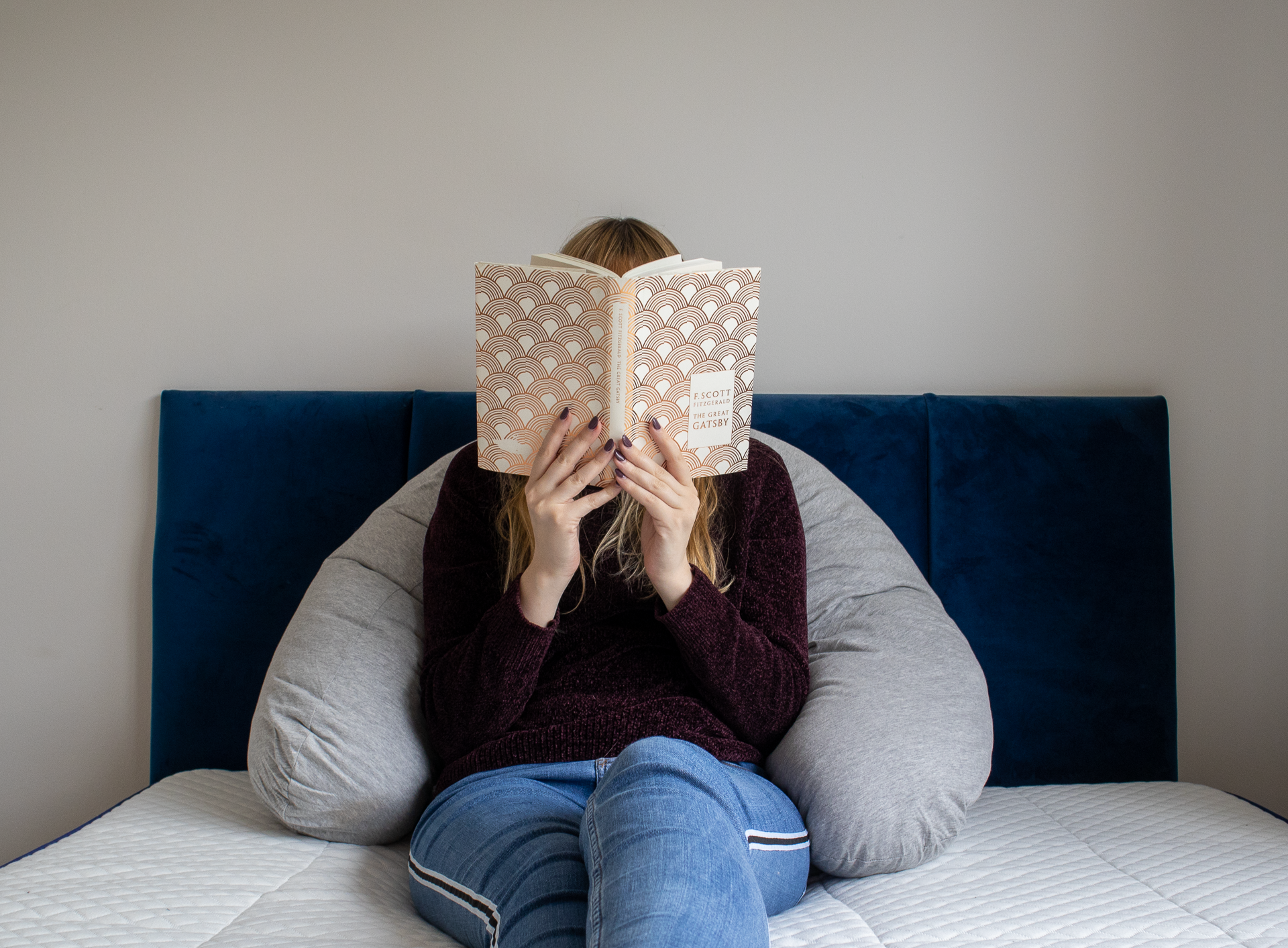 Reading with the Kally Body Pillow